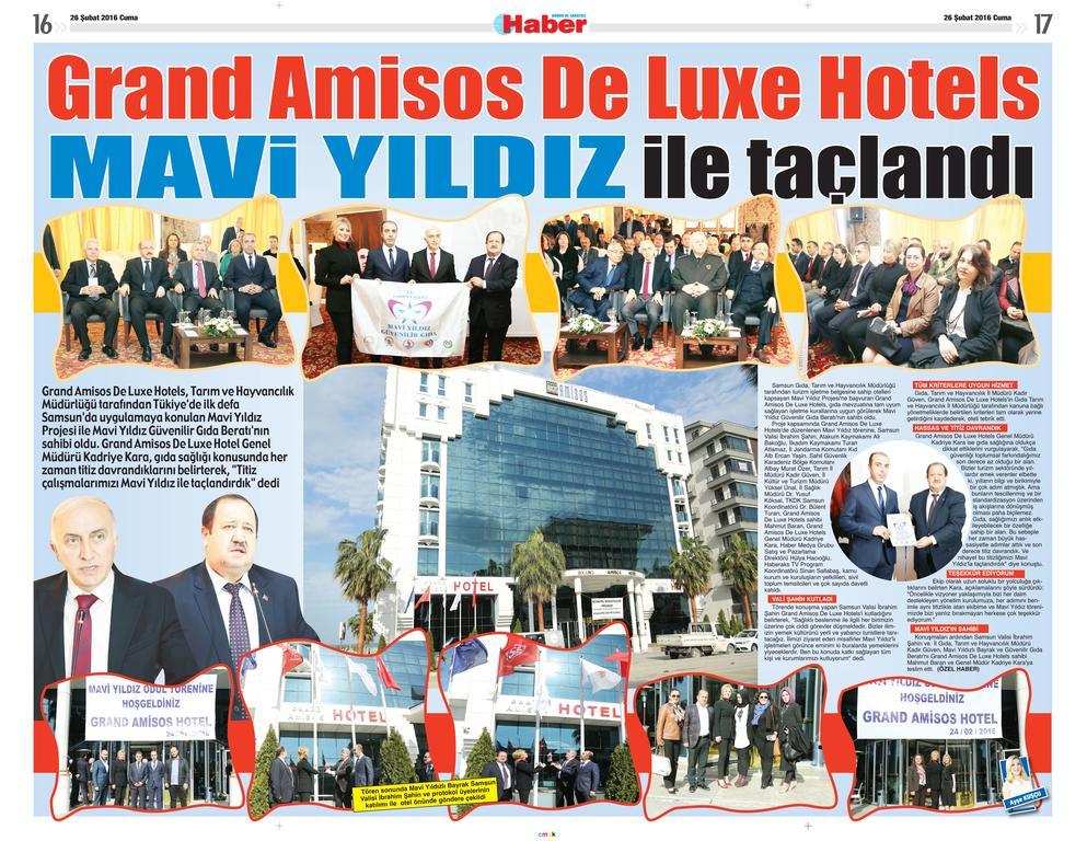 Grand Amisos Hotel Samsun Exterior foto